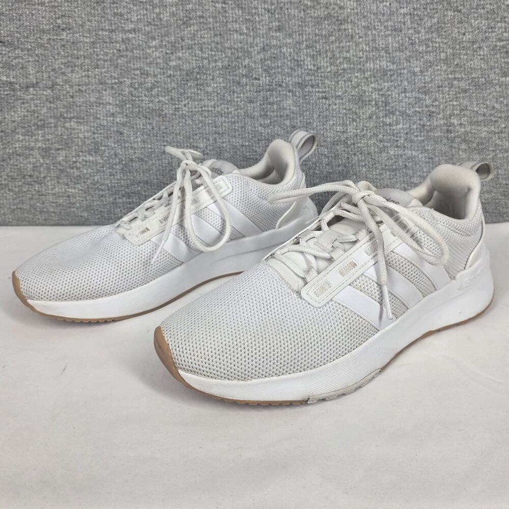 ADIDAS WOMEN’S CLOUDFOAM SUPER WHITE MESH RUNNING SNEAKERS – SIZE 7 (ART GX4007) - Picture 2 of 13